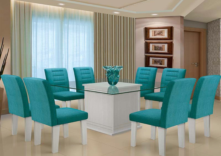 trang trí nhà đẹp đón tết với nội thất màu xanh